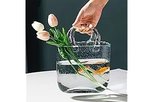 Captivating Glass Basket: An Exquisite Fusion of Vase and Handbag