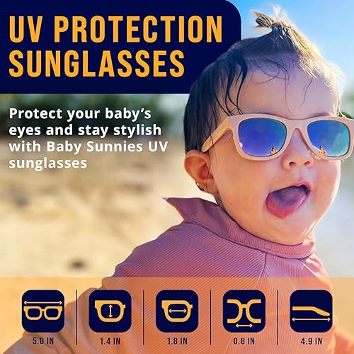 Miniatura 2 de Gafas de sol polarizadas para bebé con correa, lentes de sol flexibles irrompibles para bebés recién nacidos de 0 a 24 meses
