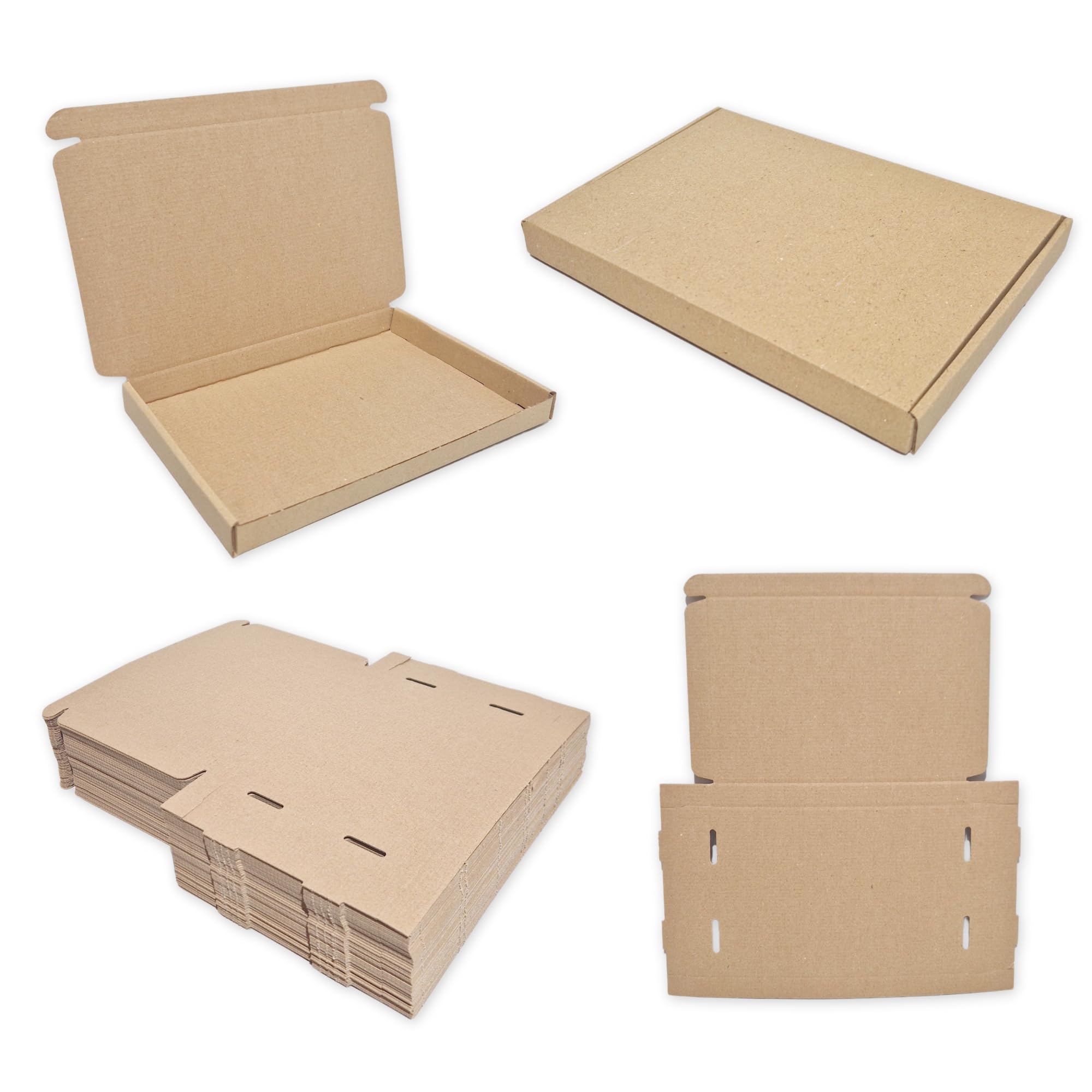 W.e. Roberts Brown Ltd C5 A5 218 X 159 X 20 Mm Pip Cardboard Large Letter Postal Box For Royal Mail (Pack Of 10, )