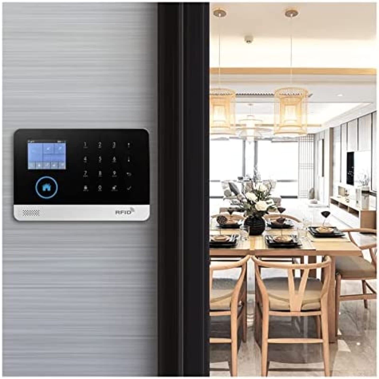 Sistema De Alarma De Puerta WiFi PG103 Sistema De Alarma Para Seguridad Antirrobo En El Hogar Alarma WiFi GSM Inalámbrico Tuya Control De Aplicación De Casa Inteligente Para Casa, Apartamento,8,mi