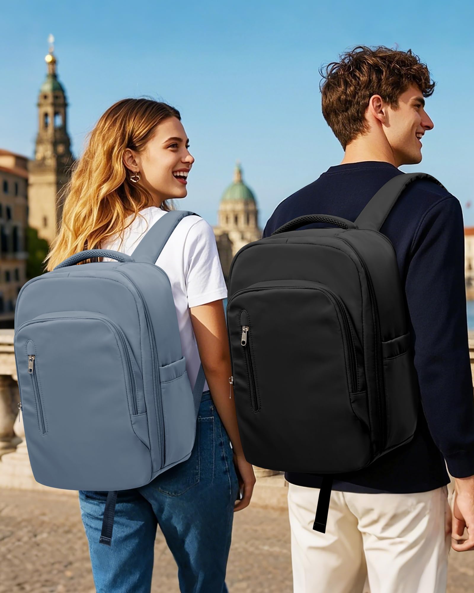 SZLX Zaino Ryanair 40x20x25 Donna Zaino da Viaggio 40x30x20 Sottovuoto con pompa Bagaglio a Mano Sottovuoto Uomo Borse da Cabina 45x36x20 Easyjet con scomparto per scarpe per Laptop da 14 Pollici