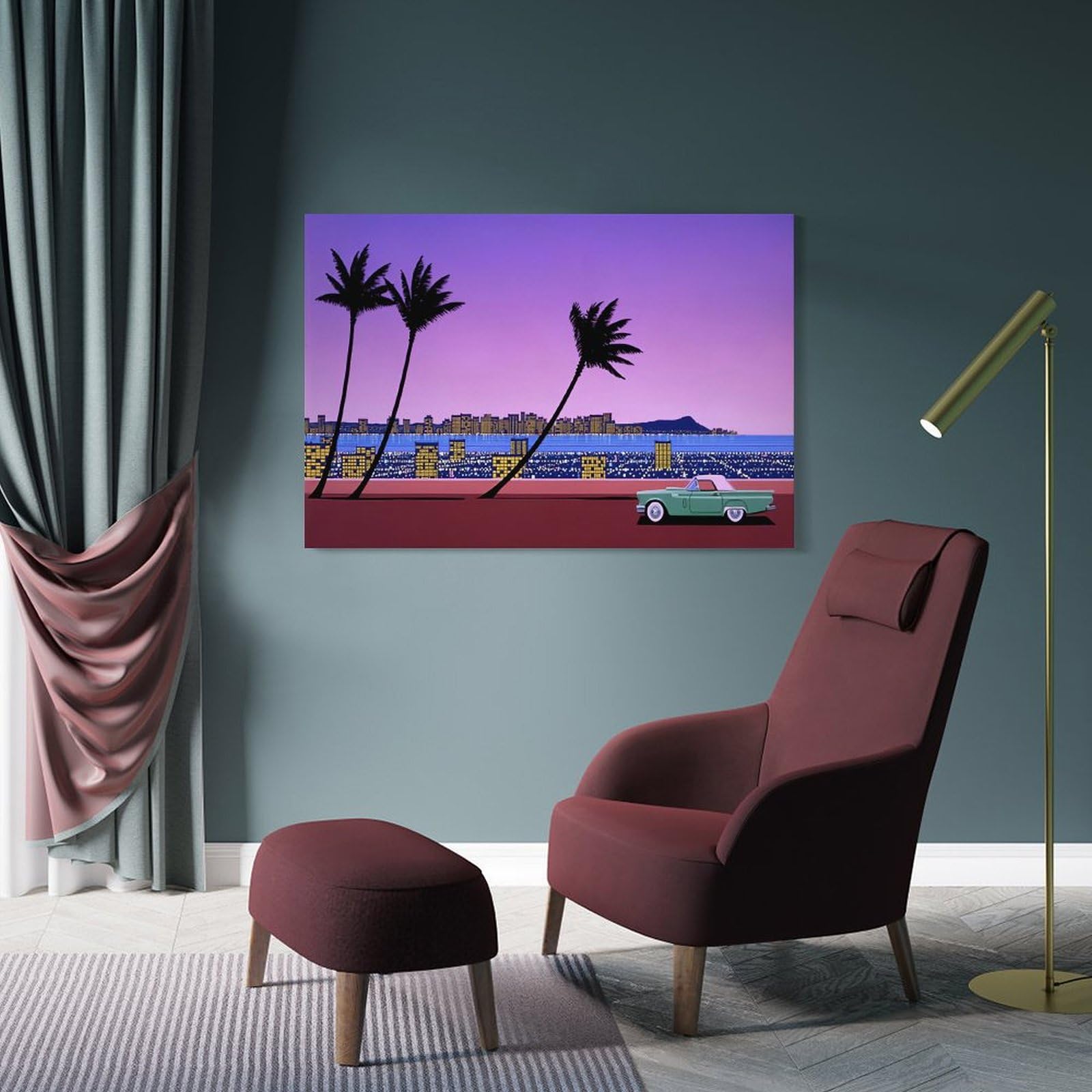 Amazon.co.jp: Hiroshi Nagai 永井 博 イラスト有名なカラースタイルの