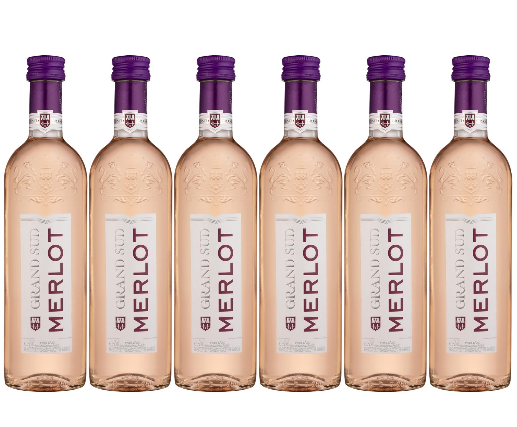 Grand Sud - Merlot Rosé, fruity and refreshing rosé wine (6 x 0,25L)