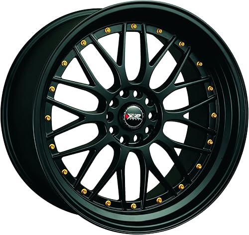 XXR 521 BlackGold Rivets Wheel with Aluminum (18 x 8.5 inches 5 x 4 mm, 25 mm Offset)