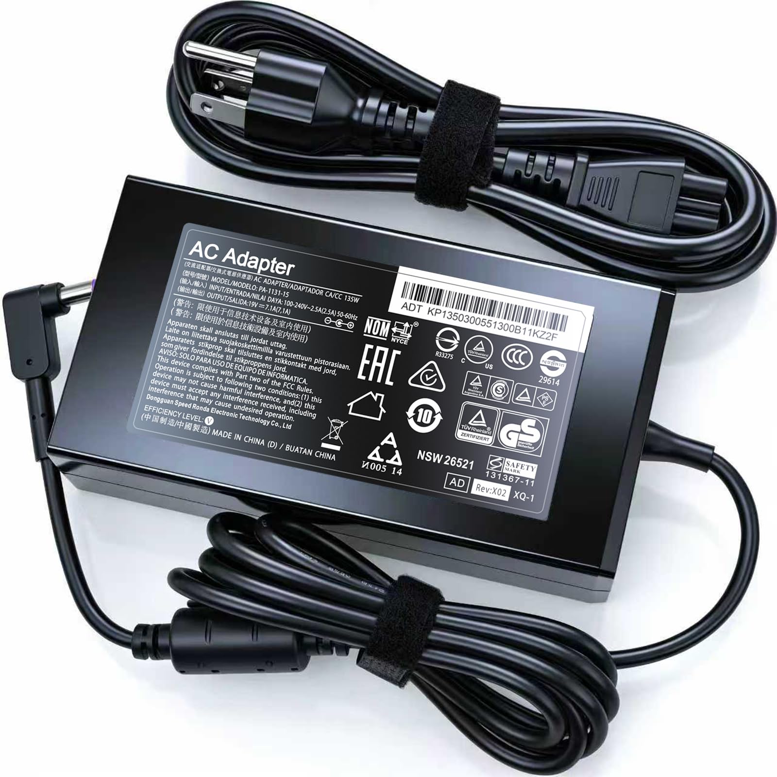135W Laptop Charger Compatible with Acer Nitro 5 AN515-51 AN515-52 AN515-53 AN517-51 ADP-135KB T N18C3 N18C4