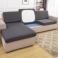 Vista 9 de Fundas de cojín para sofá seccional en forma de L, funda elástica para sofá con diván, protector de muebles para sala de estar, fundas elásticas #1