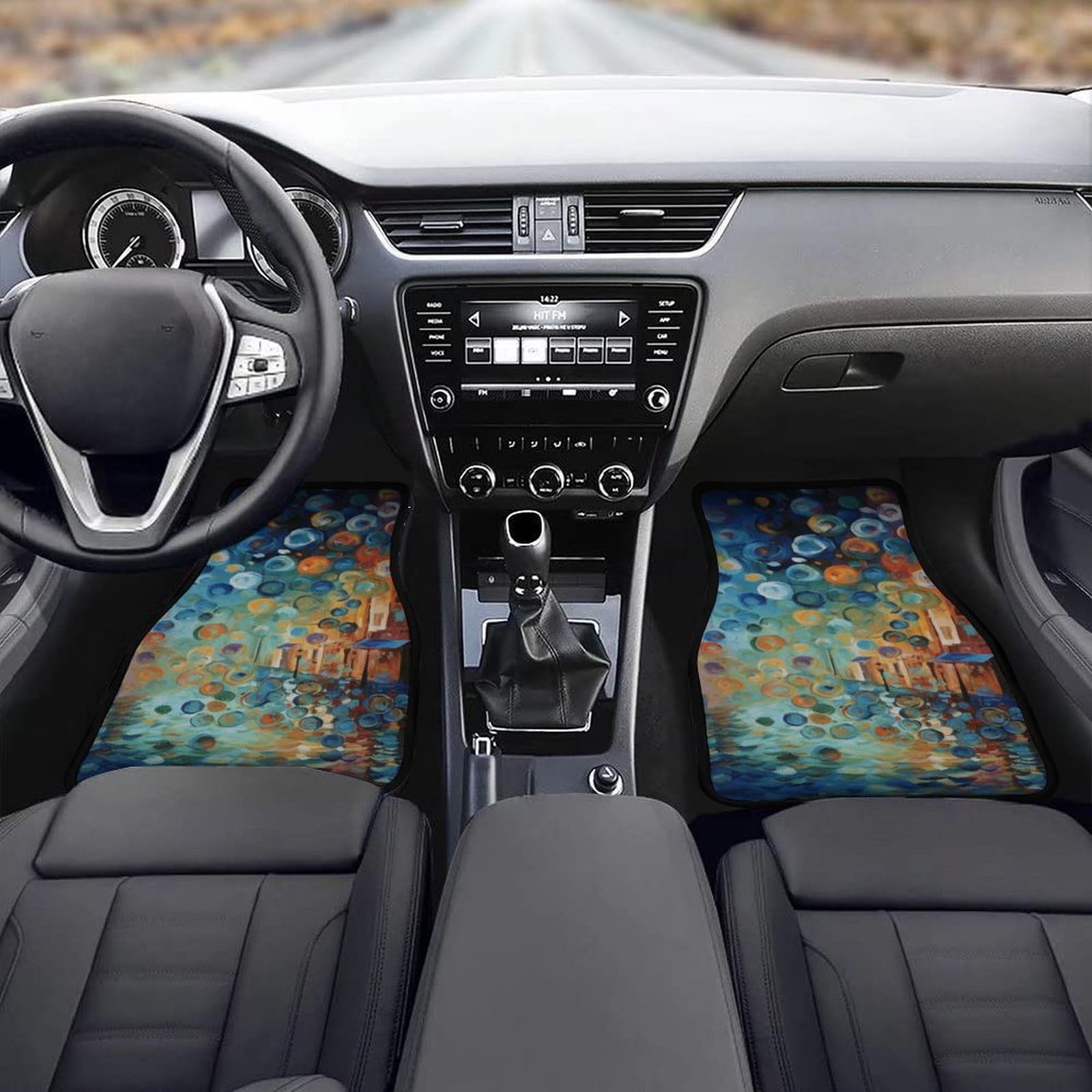 4 tappetini per auto, resistenti, antiscivolo, facili da pulire, adatti per la maggior parte delle auto, per tutte le stagioni, universali, adatti per SUV, berline e camion
