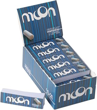 MOON Filters Reduce Tar And Smoke Stains 24 Books 50 Sheets Each 1200 Sheets 18mm In Total Double-Adhesive Cardboard.