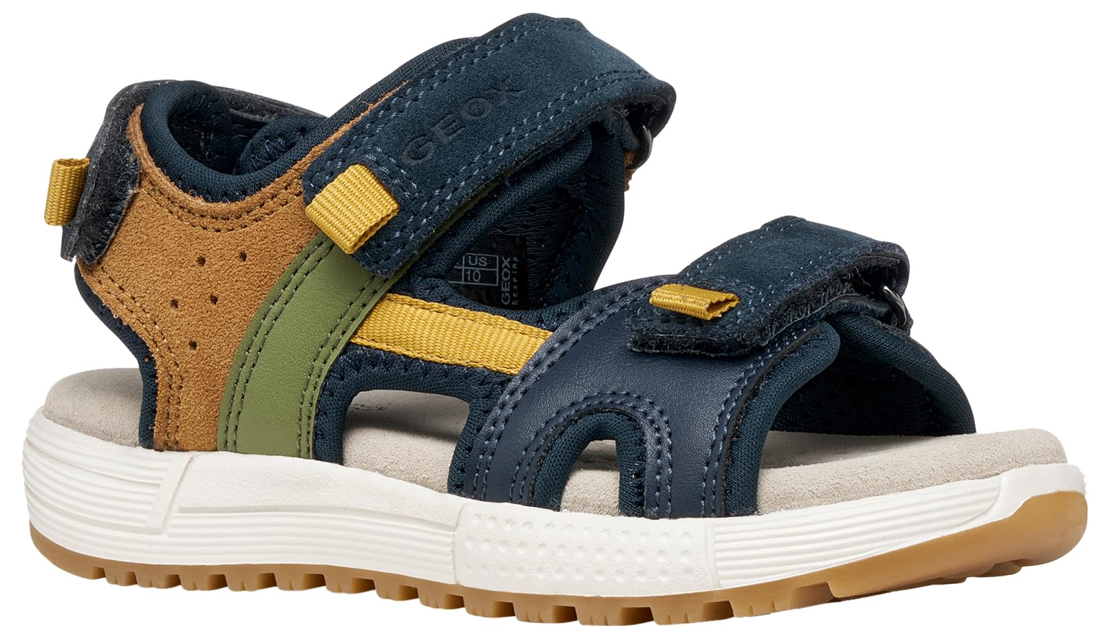 Geox Boys Navy/Ochre Yellow Sandal Alben Size: 31