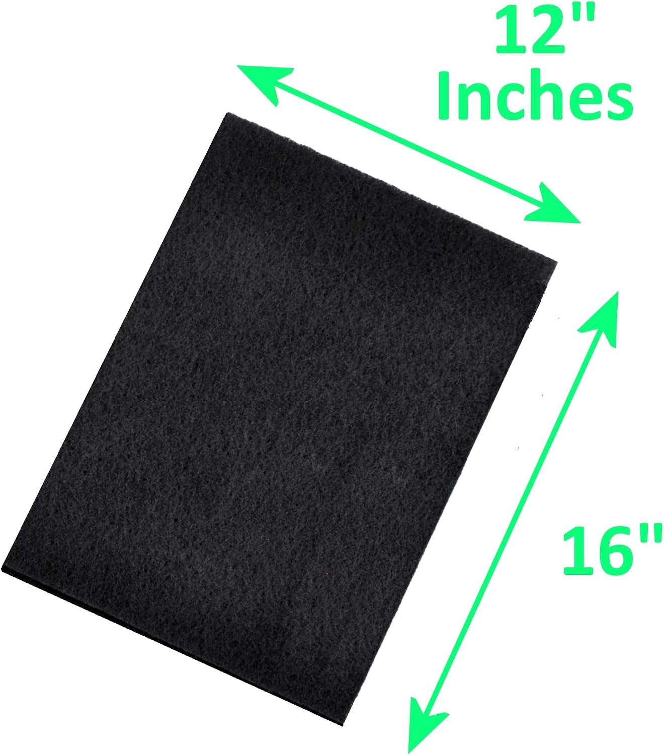 Breathe Naturally Universal Litter Box Carbon Activated Filter Cut-to-Fit 12"x16" Made in USA