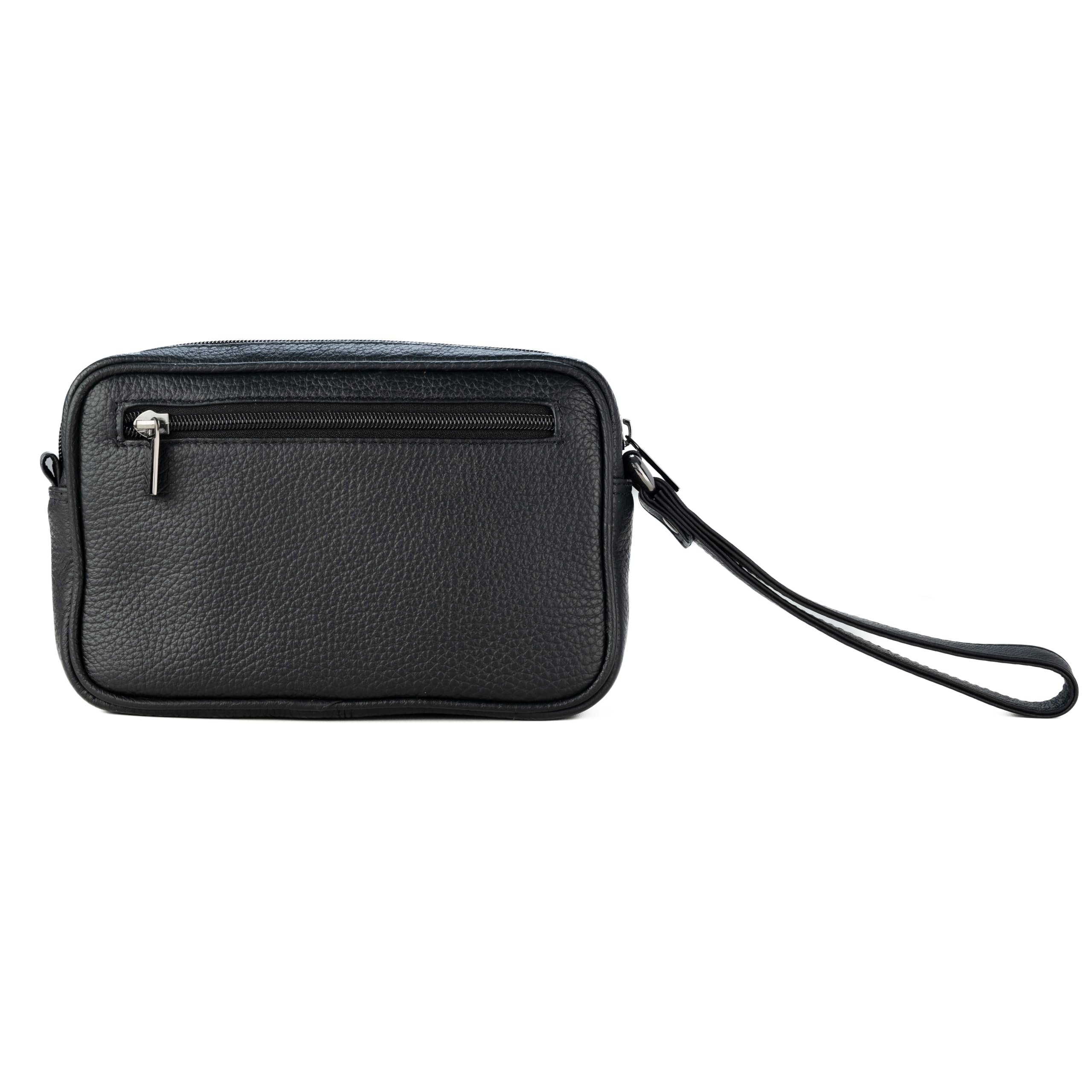 GERMANUS Oliver - Bolso de mano de piel auténtica para hombre y mujer