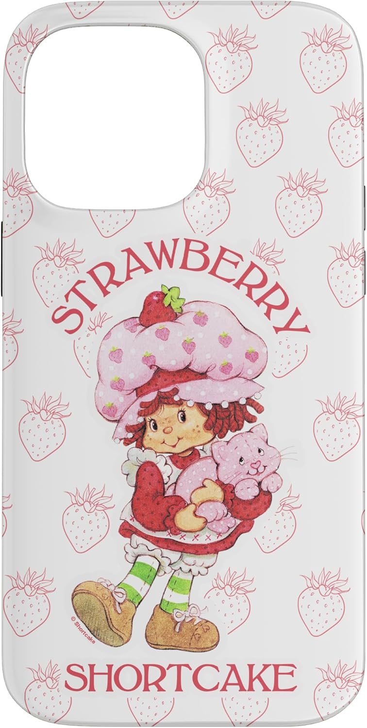 Strawberry Shortcake Cutie Vintage Strawberries Pattern Case for iPhone 14
