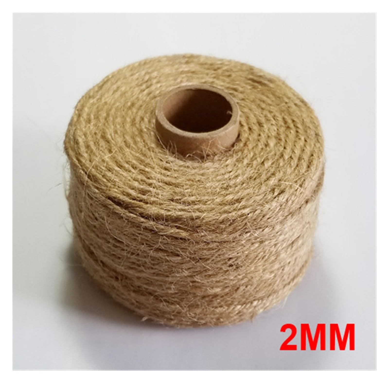 Natürliche Jutefäden 1mm-38mm Seilschnur Makramee-Schnüre for Dekoration handgefertigt DIY(2mm 150m)