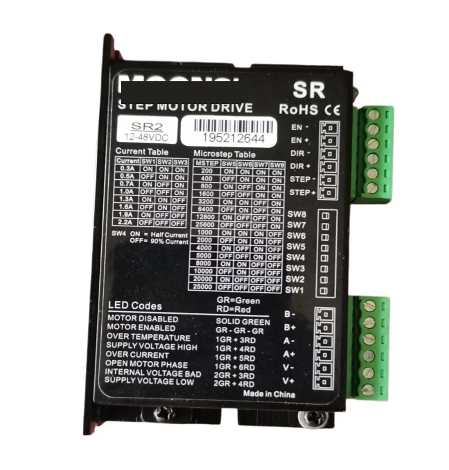 Digital Microstep Driver SR2 Original boîtier de pilotage micropas industriel - 2