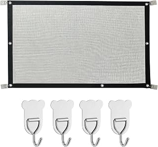 Portable Pet Gate, No-Drill Folding Safety Fence Guard | Indoor Dogs Screen Mesh Gate For Doorway Stair Indoor Kitchen Living Room Porch Balcony