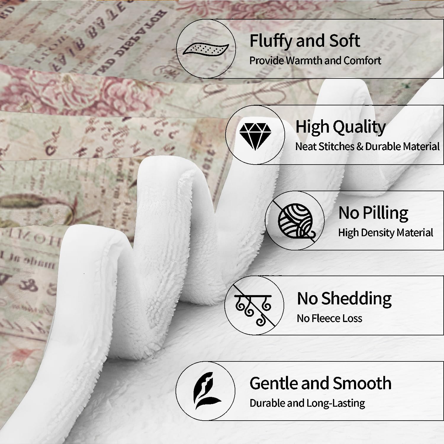 Customized Reading Blanket and Throw Book Lovers, Daughter Gifts, Cozy Throw for All Season (and She Live Happily) - Image 5