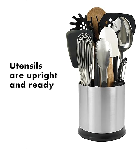 Miniatura 3 de OXO Good GripsRecipiente para utensilios de cocina de acero inoxidable giratorio Acero inoxidable Stainless NA