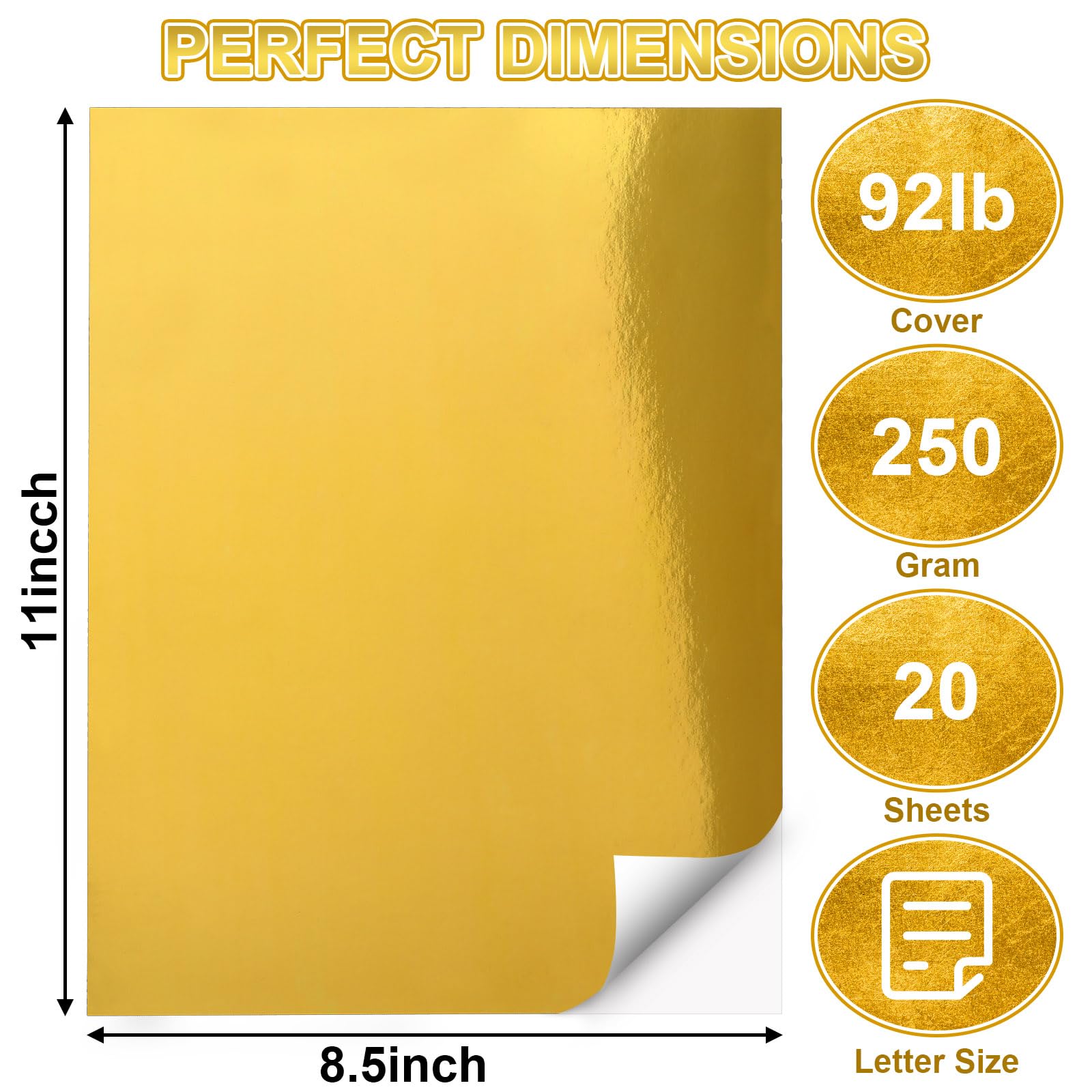 250 Fogli Carta Metallizzata Rosa Luccicante 210g/m² - Cartoncino Double Face Per Inviti, Matrimoni E Craft 21,6x28cm