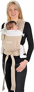 Hoppediz Bondolino - Mochila portabebé, para parte delantera y trasera, color marrón claro