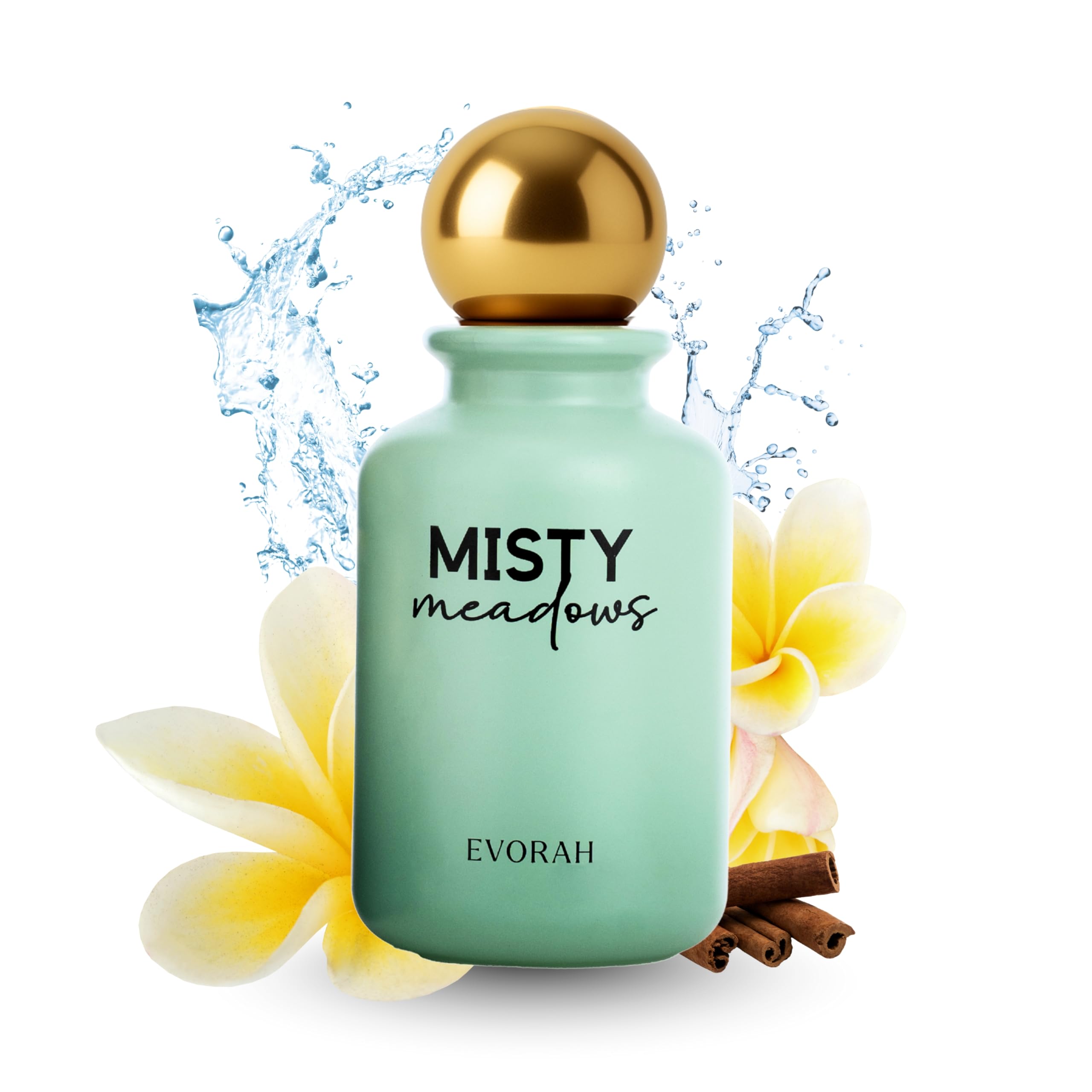 Evorah Misty Meadows Women's Eau De Parfum - (100 Ml) | Long Lasting Perfume for Woman | Parfum for Woman| Aqua Perfume for Women | Skin Perfumes for Women Perfect for Vacation
