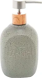 LYOR - Porta Sabonete Líquido de Cerâmica Granilite Bath Cinza 430ml