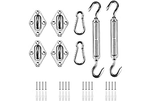 HOMPER Awning Attachment Set for Sun Shade Sail Fixing