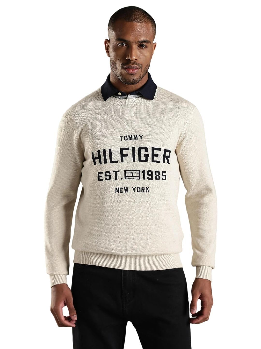tommy hilfiger Logo Regular Fit Cotton Sweater-picture-37