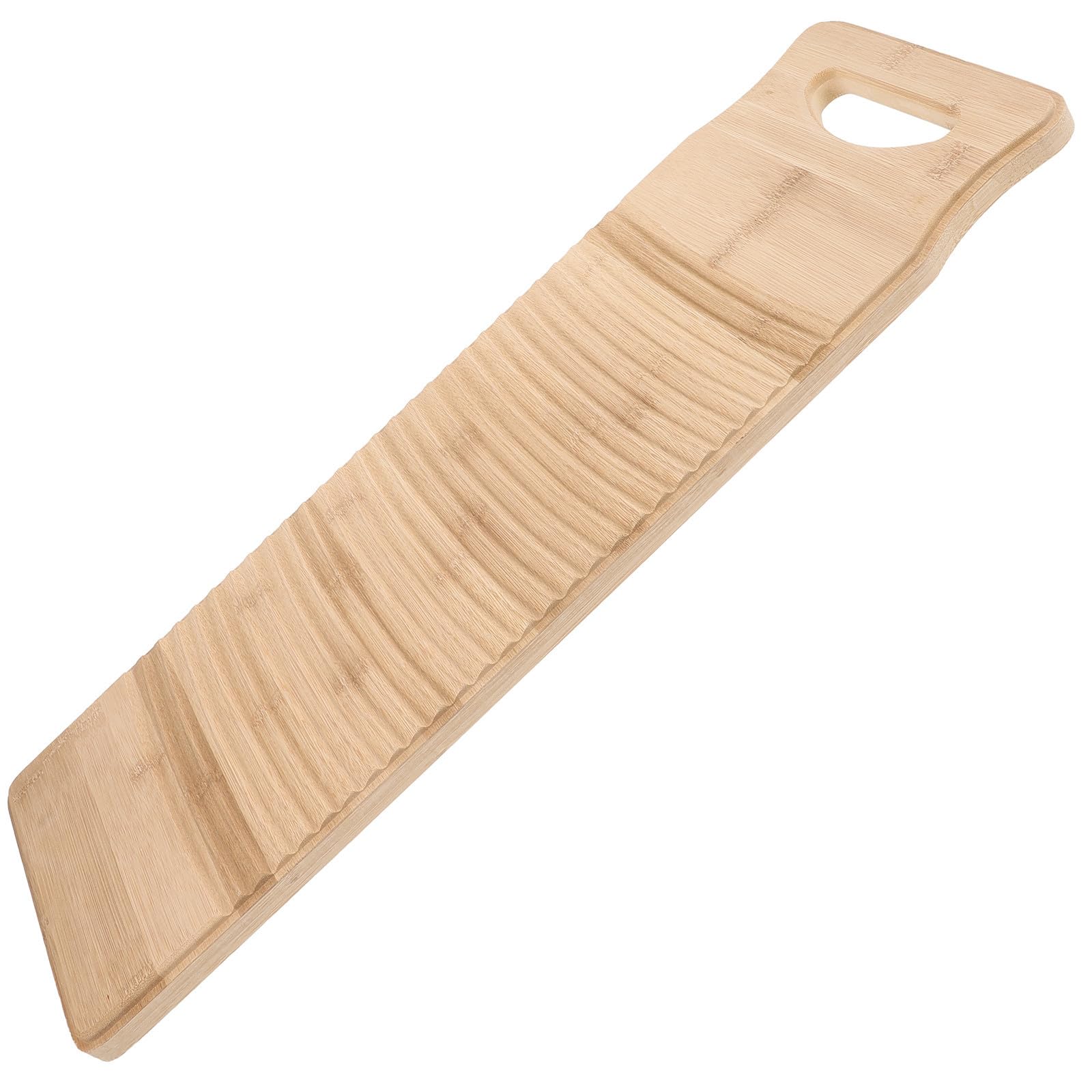 Tabla de Lavar Antideslizante de Bambú Macizo, 60x20x1.8 CM
