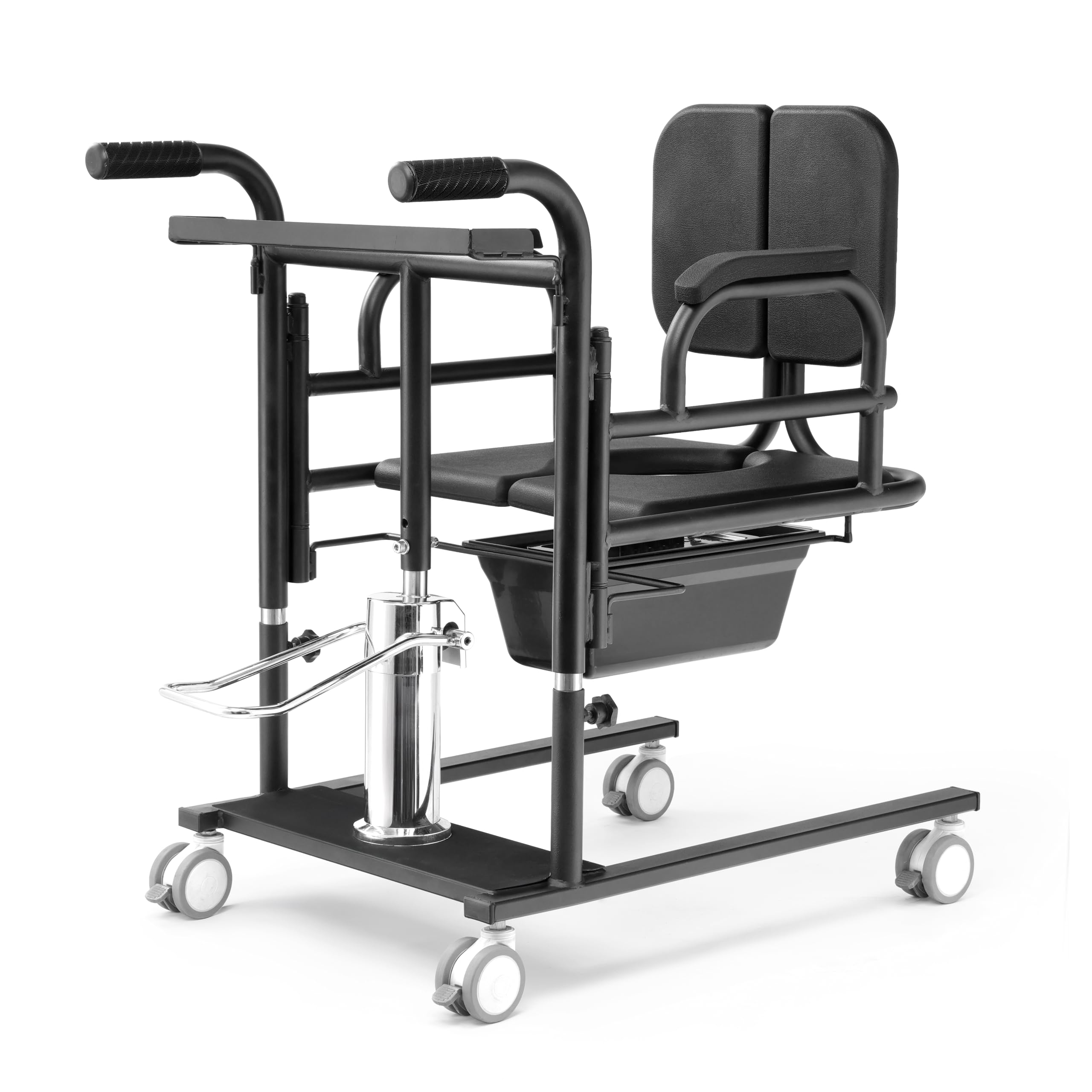 Frido Patient Transfer Lift Chair | Hydraulic Elderly Lift for Bed to Wheelchair Transfer, Manual Patient Lifting Device, Handicapped Transfer Equipment with Adjustable Height, Narrow -120Kg Capacity discount deal