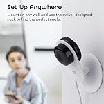 Geeni Glimpse Indoor Security Camera - 1080p HD Video, 2-Way Audio, Motion Alerts, WiFi Compatible with Alexa & Google Home, White