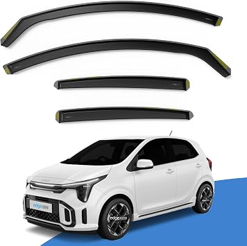 EdgeVisors Wind Deflectors Kia Picanto MK3 5Dr Hatchback 2017+ 4pc
