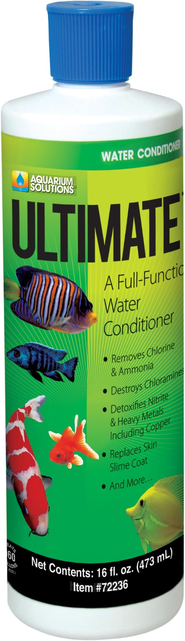 Hikari Usa AHK72236 Ultimate Cloram-X Water Conditioner for Aquarium, 16-Ounce