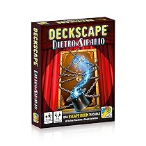 DV Giochi- Deckscape-Dietro Il Sipario-Una Escape Room Tascabile-Edizione Italiana, Multicolore, DVG5703