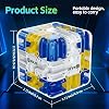 3D Labyrinth Cube 3D Marble Ball Maze Cube Rolling Cube Puzzle Cube Maze Puzzle Game Logical Educational Game Sensory Toy Gift for Children from 3+ Years Children and Adults
