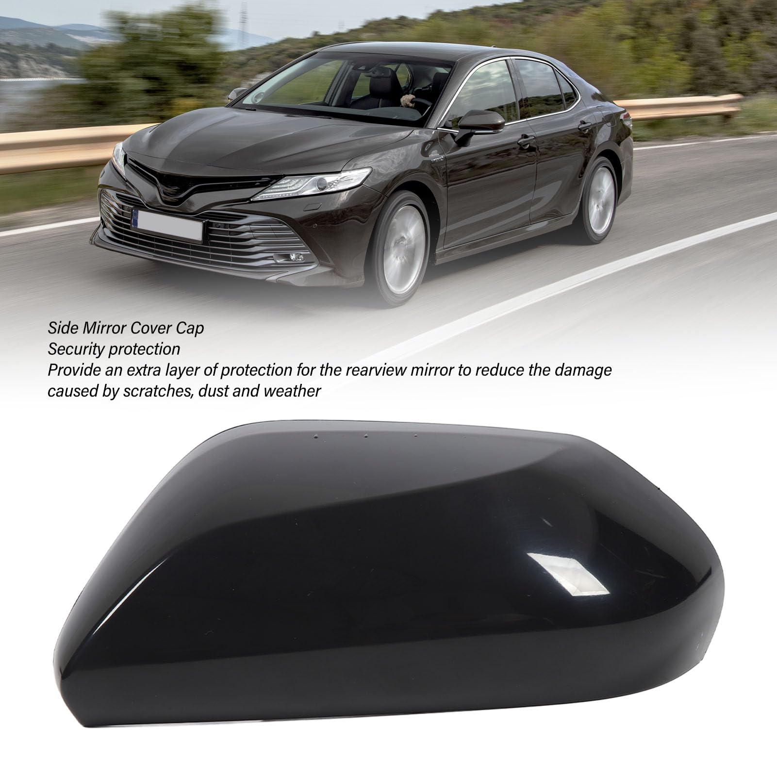 Coques Rétroviseurs Camry 2018-2021 Noires ABS – Gauche 87945-06130, Anti-Chocs