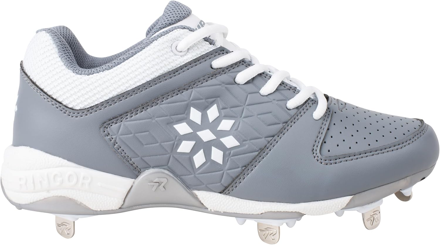 RIP-IT Women's Diamond Metal Softball Cleats - Softball Shoes for Women - Charcoal - Size 6 - Image 2