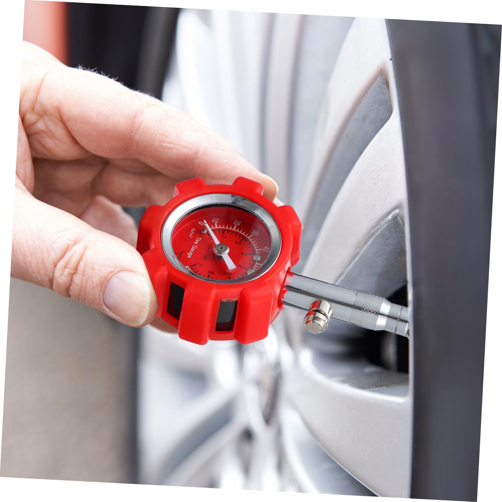 Alipis 1Pc Durable Tire Pressure Gauge Accurate Tire Air for Cars Suvs Trucks Battery Design Quick Readings Essential Auto Supplies High Precision Model