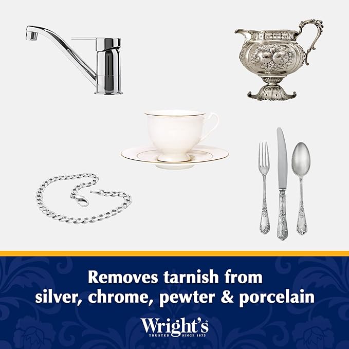 Wright's Silver Cleaner and Polish Cream 8 oz miniatura 6