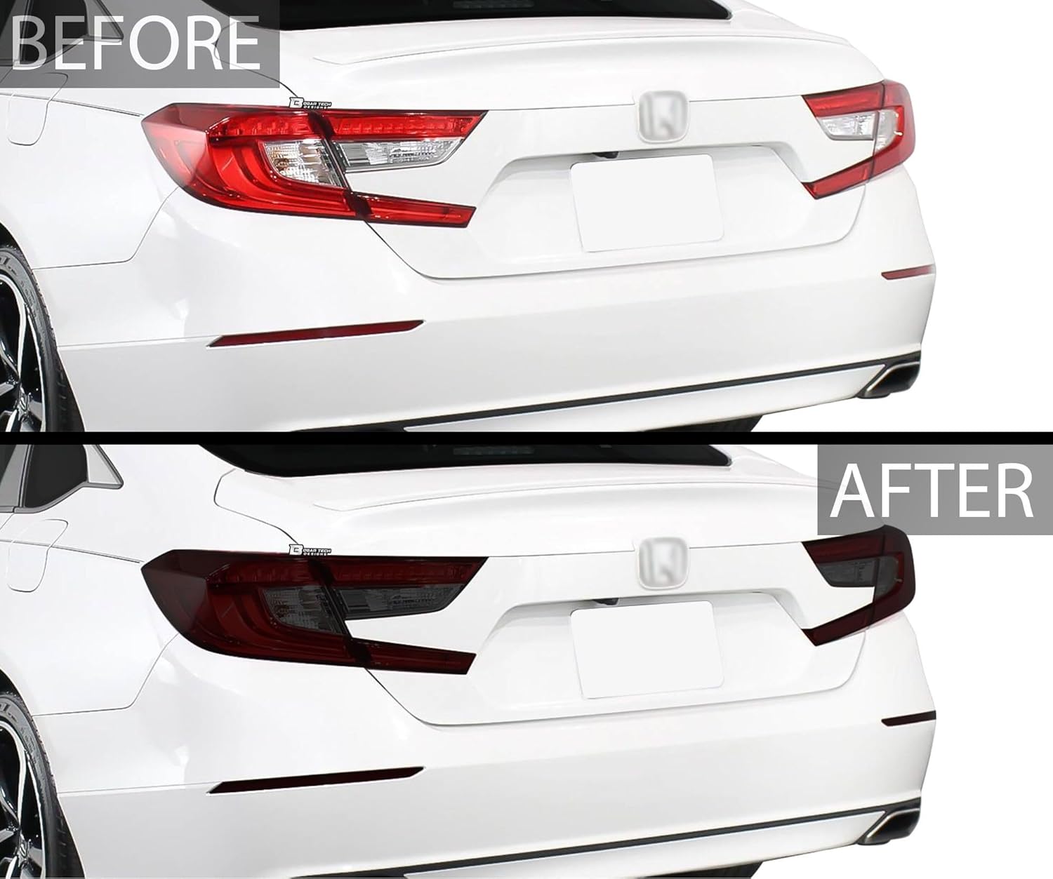 BOGAR TECH DESIGNS - Precut Complete Head Light Tail Light Tint Kit Compatible with Honda Accord 2018-2022, Dark Smoke