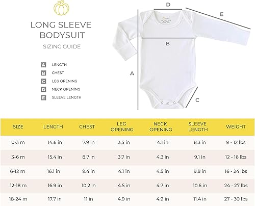 Miniatura 4 de Pickle & Pumpkin Body para bebé 100% algodón orgánico Mameluco de manga larga para bebé con mitones Ropa para bebés pequeños y recién nacidos