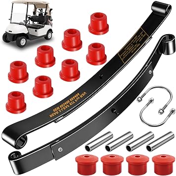 Heavy Duty 2-Leaf Golf Cart Rear Spring Kit for EZGO RXV Gas&Electric 2008+