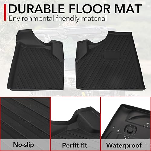 Miniatura 2 de HAKA TOUGH Alfombrillas para Can Am Defender HD5/HD8/HD10 2016-2024 Defender Revestimiento de suelo compatible con accesorios Can Am Defender Max