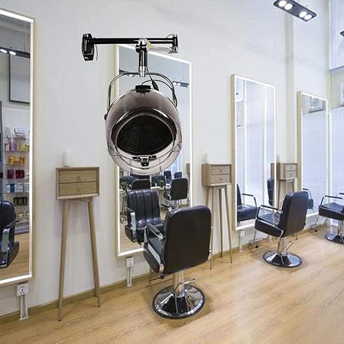 Miniatura 3 de SAMGER S Secador de pelo montado en la pared de 900W 110V para salón, temperatura ajustable 41.0-167.0 °F, temporizador 0-60min, equipo profesional