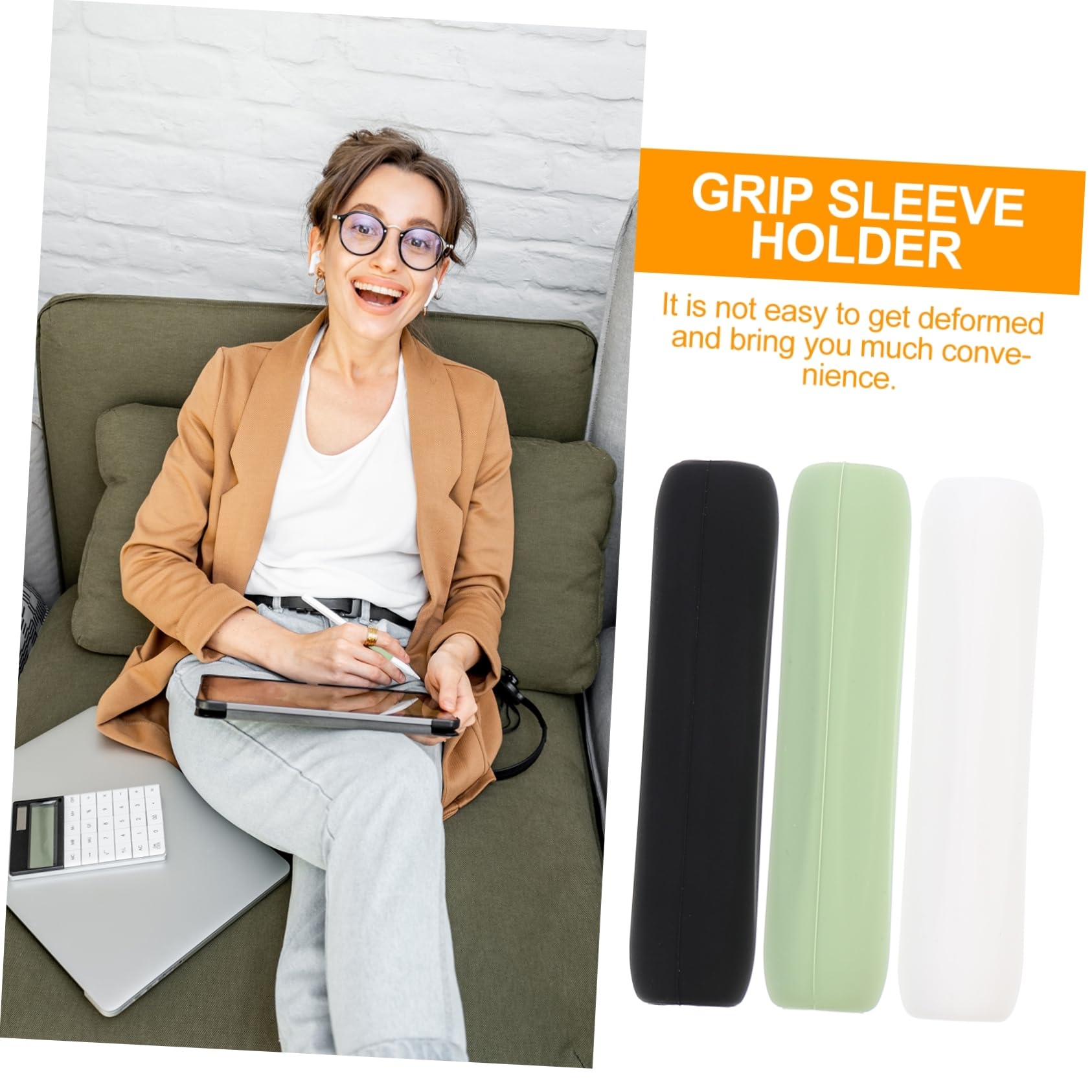 Gatuida 9pezzi Grip Protettivo Silicone Ergonomico Per Pencil Maniche Antiscivolo Freschi Facile Da Installare e Protezione Da Cadute e Graffi
