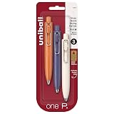 uniball™ one P Gel Pens, 0.5mm, Mandarin, Grape & Yogurt, Black Ink, 3 Pack – view 1