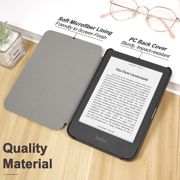 Tenano 6" Kobo Clara Colour | BW | 2E Case, Slim Protective Cover with Auto Sleep/Wake - Agave Green - 3