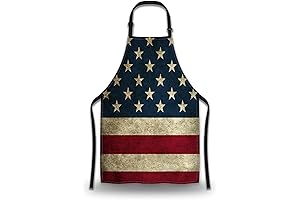 Distinguished Apron in Vintage American Flag Design