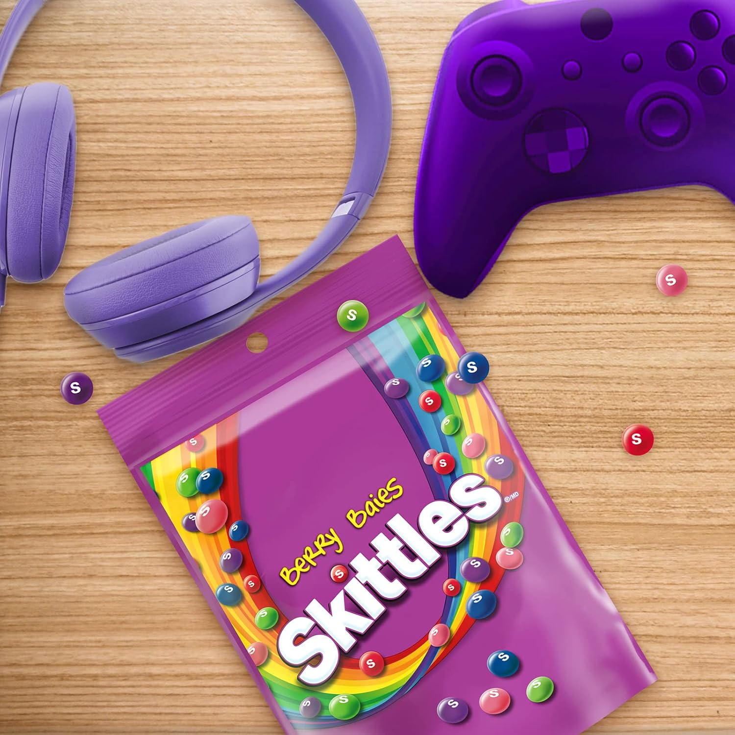 SKITTLES, Berry Chewy Candy, Bowl Size Bag, 320g - Image 6