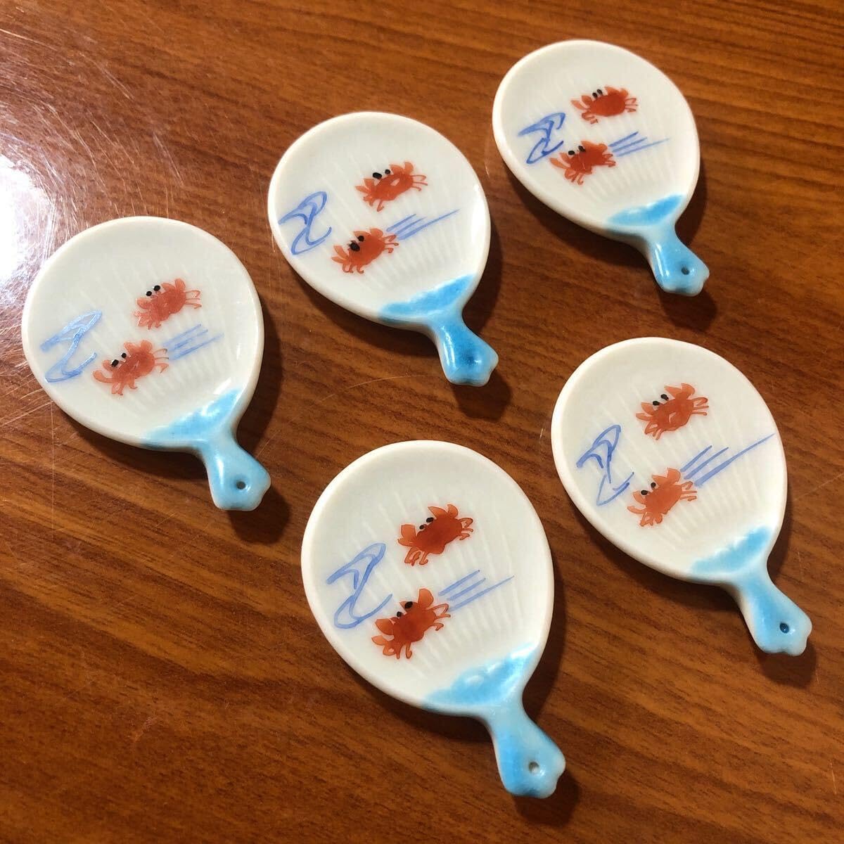 Amazon.co.jp: 〈〉箸置き うちわ かに 蟹 カニ 夏 団扇 芳山 京焼