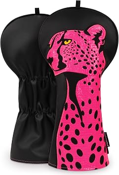 Craftsman Golf Driver Headcover USA Girl Design Golf Club Head Cover for Driver Golf Club Cover Black Denim